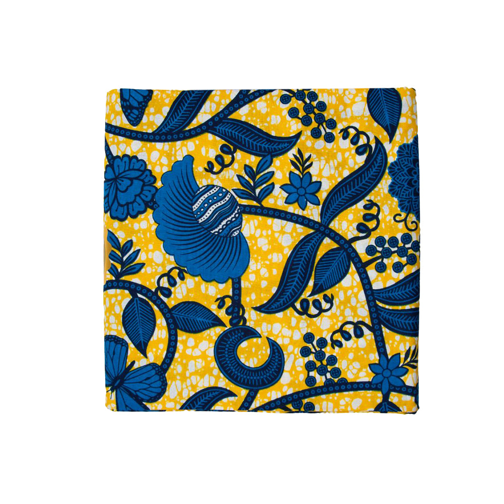 Wax Print Fabric - Junior Hollandais - 100% cotton, 6 yards, 5.486 meters - Pattern#102