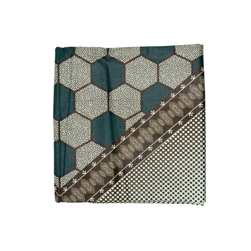 Wax Print Fabric - Junior Hollandais - 100% cotton, 6 yards, 5.486 meters - Pattern#104