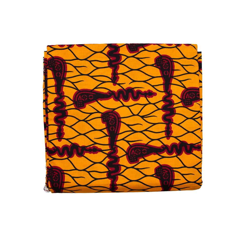 Wax Print Fabric - Junior Hollandais - 100% cotton, 6 yards, 5.486 meters - Pattern#110