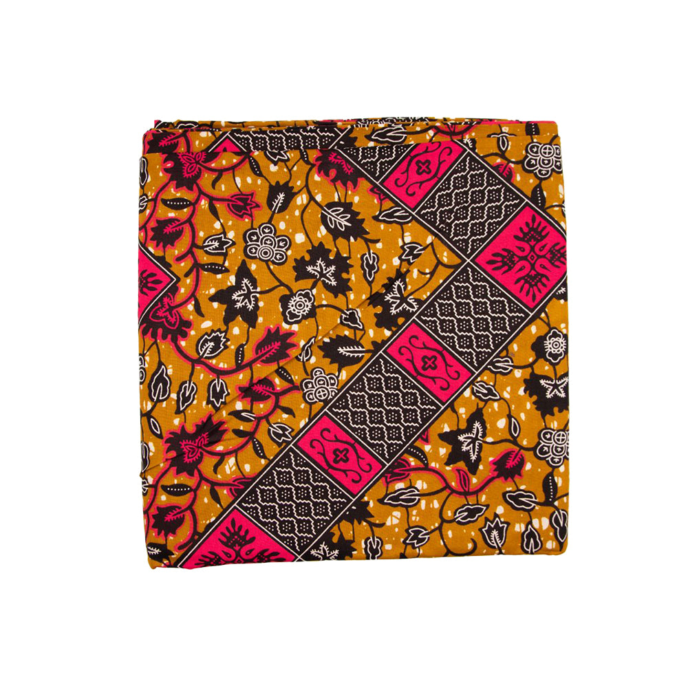 Wax Print Fabric - Junior Hollandais - 100% cotton, 6 yards, 5.486 meters - Pattern#113