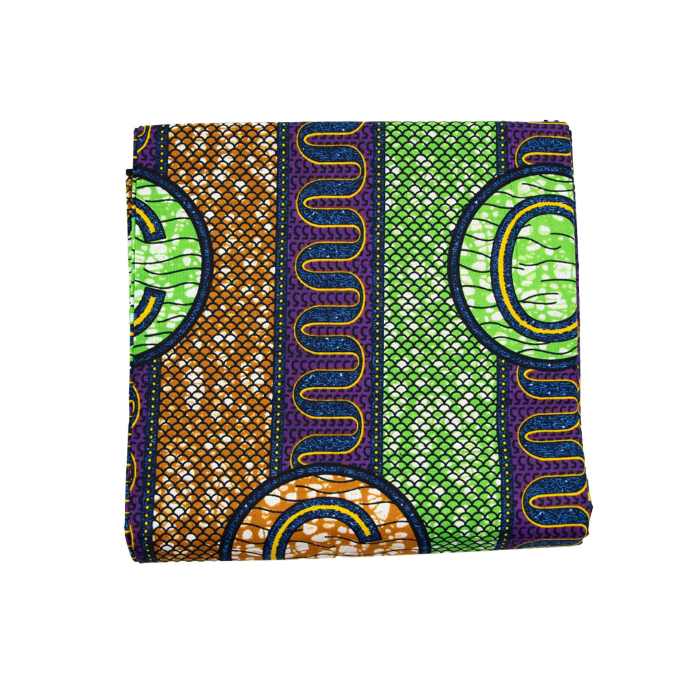 Wax Print Fabric - Junior Hollandais - 100% cotton, 6 yards, 5.486 meters - Pattern#114