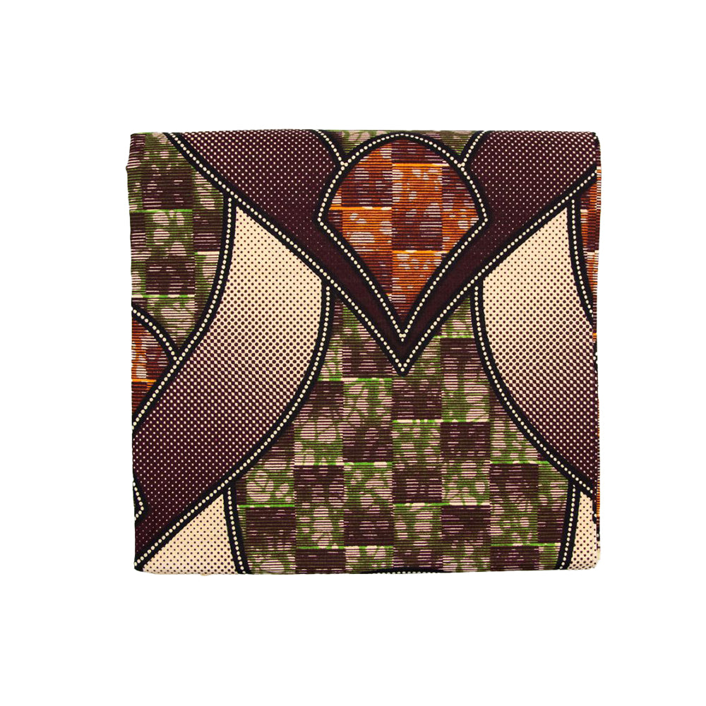 Wax Print Fabric - Junior Hollandais - 100% cotton, 6 yards, 5.486 meters - Pattern#115