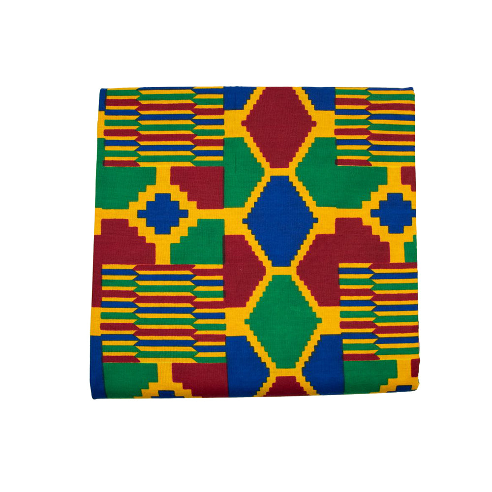 Wax Print Fabric - Junior Hollandais - 100% cotton, 6 yards, 5.486 meters - Pattern#117