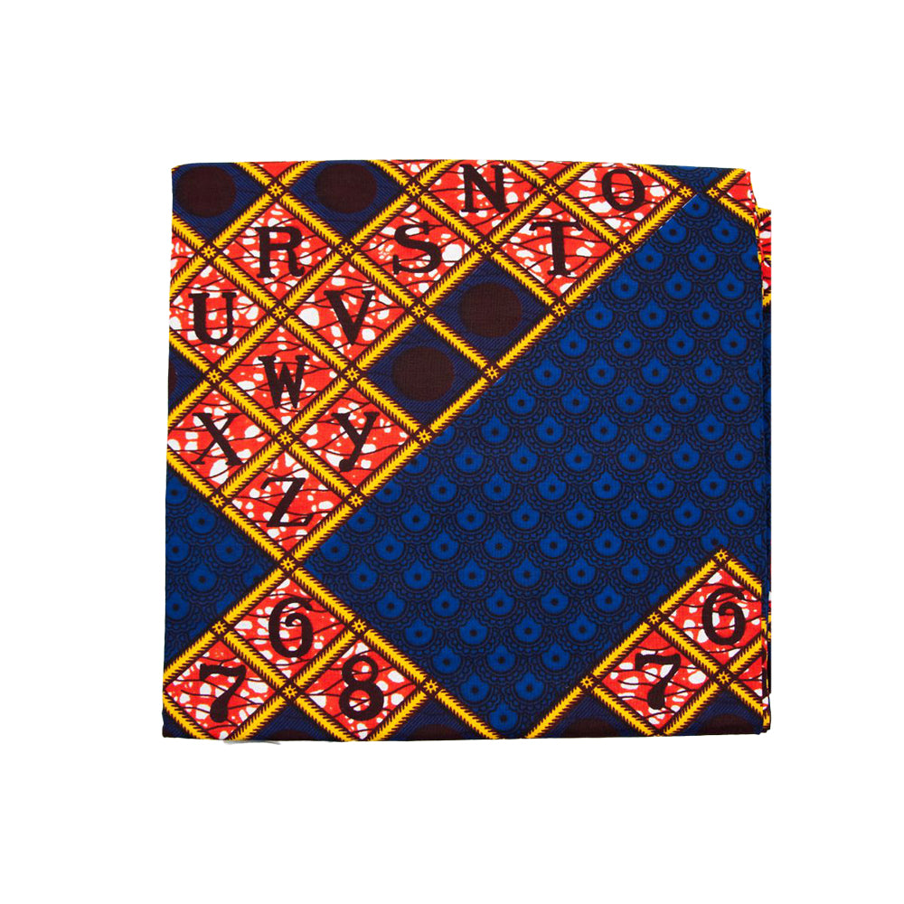 Wax Print Fabric - Junior Hollandais - 100% cotton, 6 yards, 5.486 meters - Pattern#122