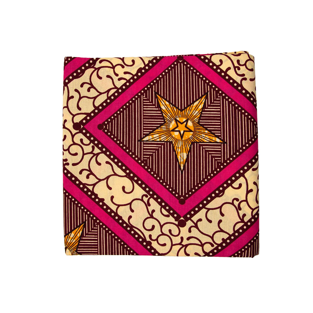 Wax Print Fabric - Junior Hollandais - 100% cotton, 6 yards, 5.486 meters - Pattern#123