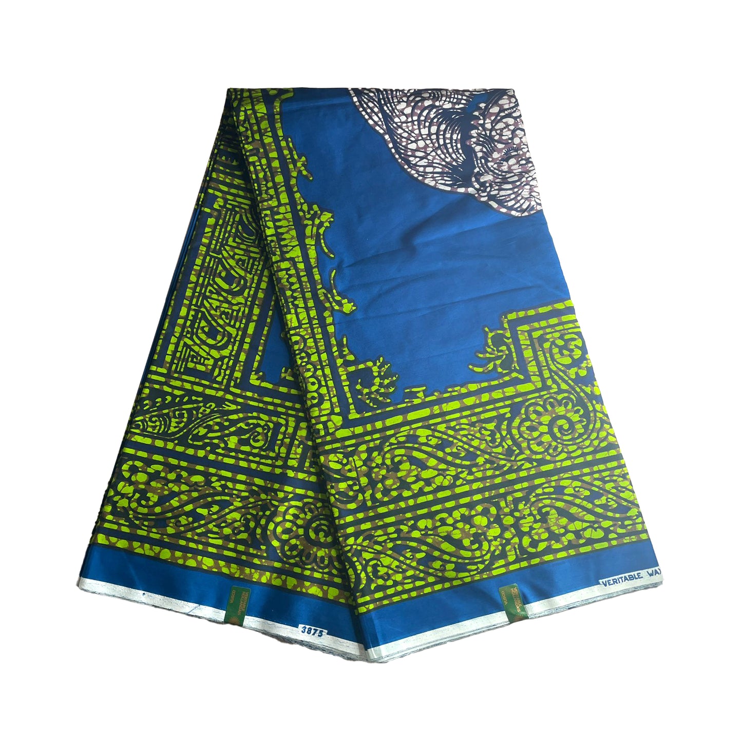 Wax Print Fabric - Senior Hollandais - 100% cotton, 6 yards, 5.486 meters - Pattern#308