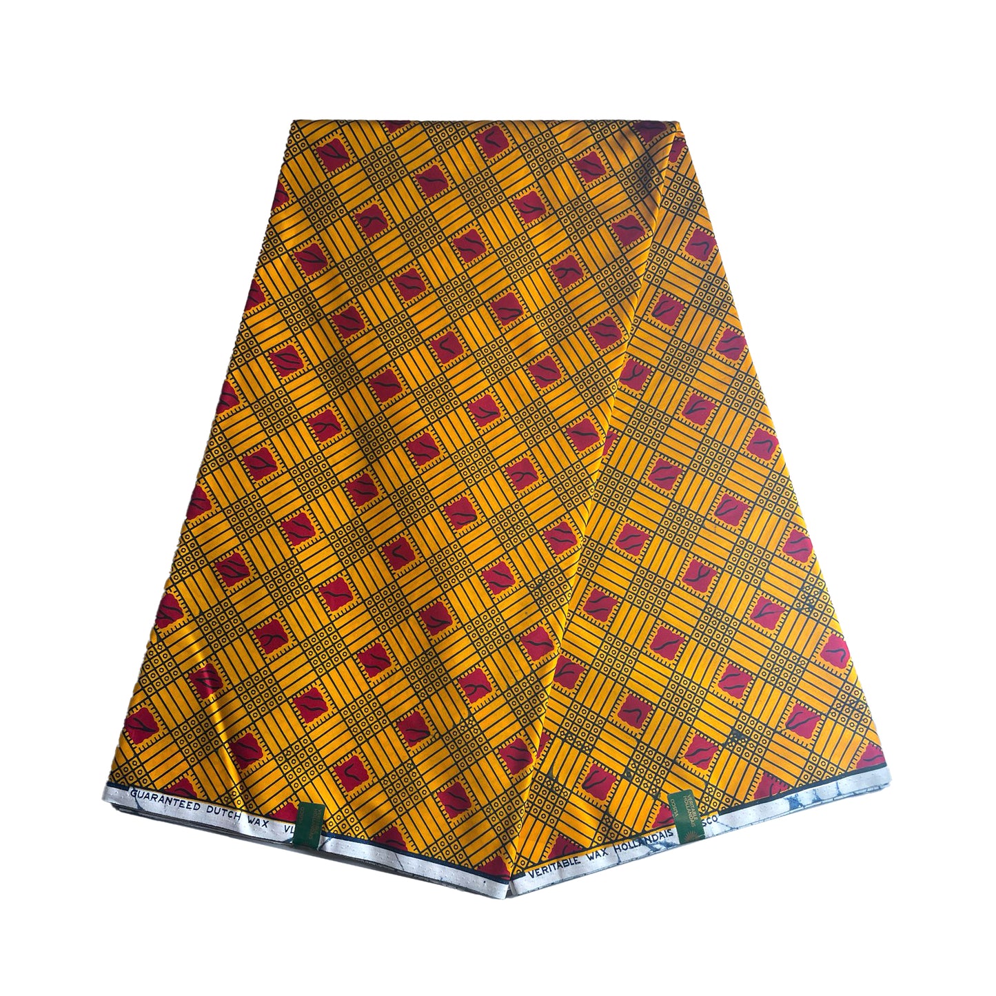 Wax Print Fabric - Senior Hollandais - 100% cotton, 6 yards, 5.486 meters - Pattern#313