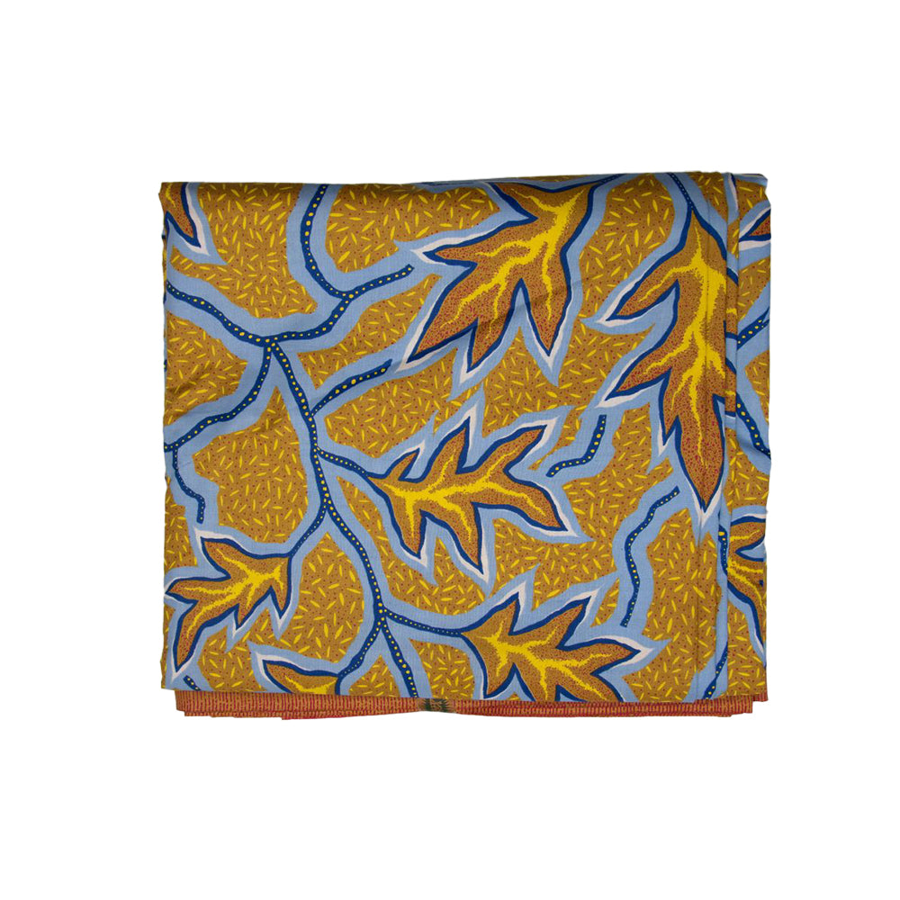 Wax Print Fabric | Java - 100% cotton, 6 yards, 5.486 meters, Holland | Pattern#502