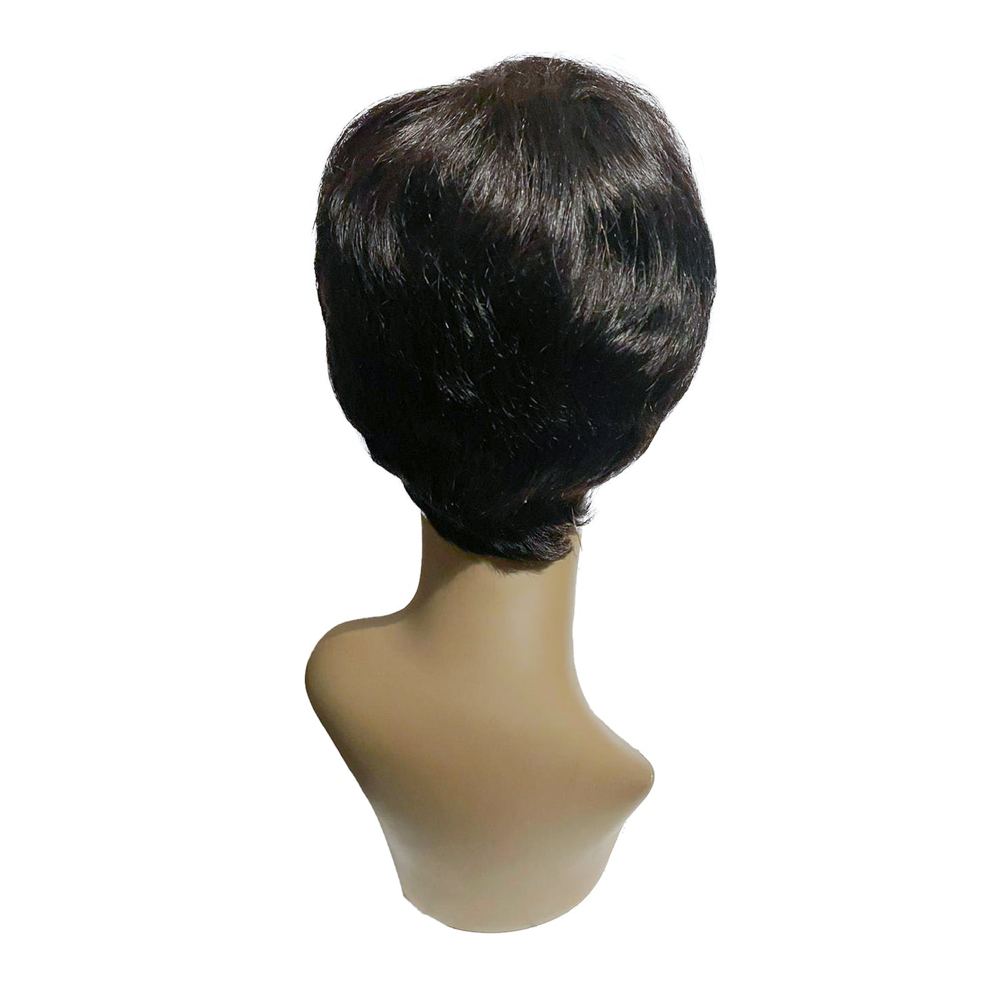 Virgin Gold | Wig - 100% Human hair, Short hair, Black, Woman | 110g