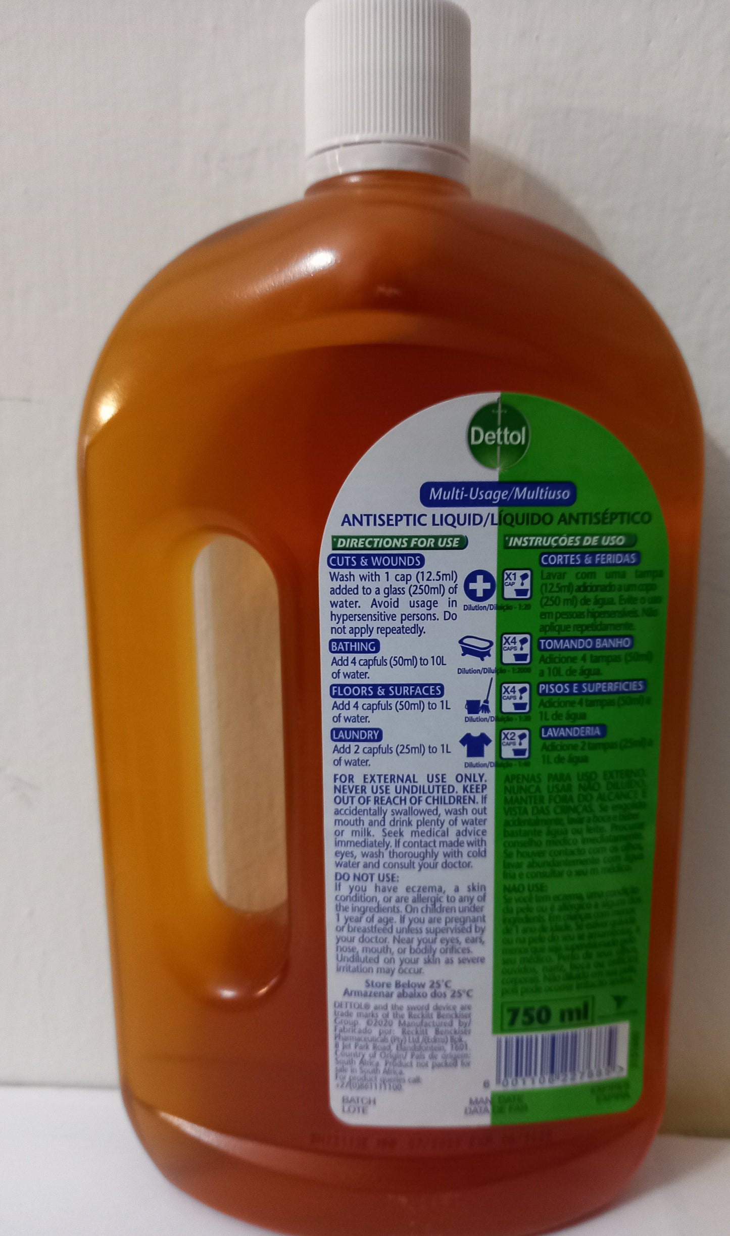 Liquido antisettico 750 ml