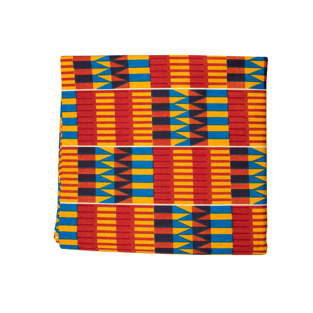 Wax Print Fabric - Junior Hollandais - 100% cotton, 6 yards, 5.486 meters - Pattern#106