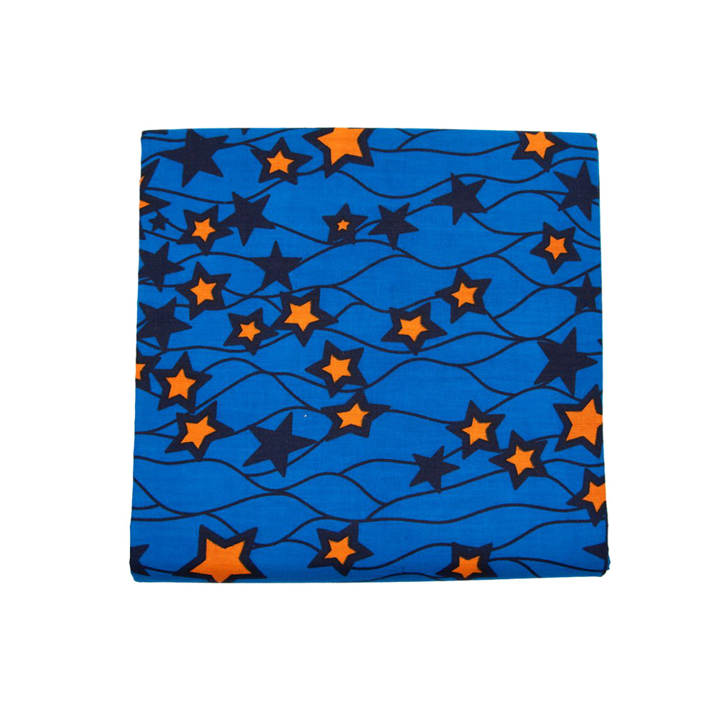 Wax Print Fabric - Junior Hollandais - 100% cotton, 6 yards, 5.486 meters - Pattern#108