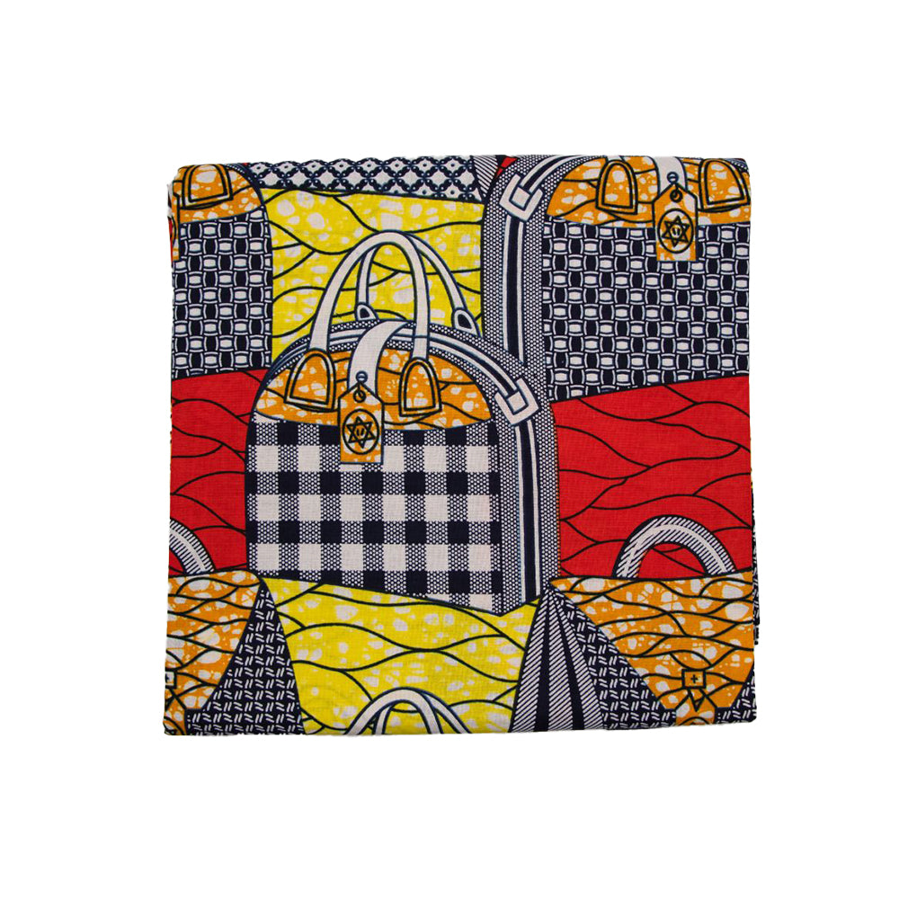 Wax Print Fabric - Junior Hollandais - 100% cotton, 6 yards, 5.486 meters - Pattern#119