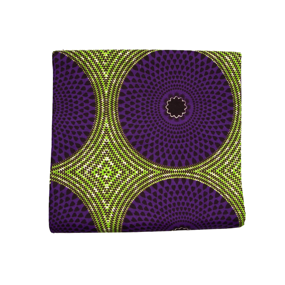 Wax Print Fabric - Junior Hollandais - 100% cotton, 6 yards, 5.486 meters - Pattern#124