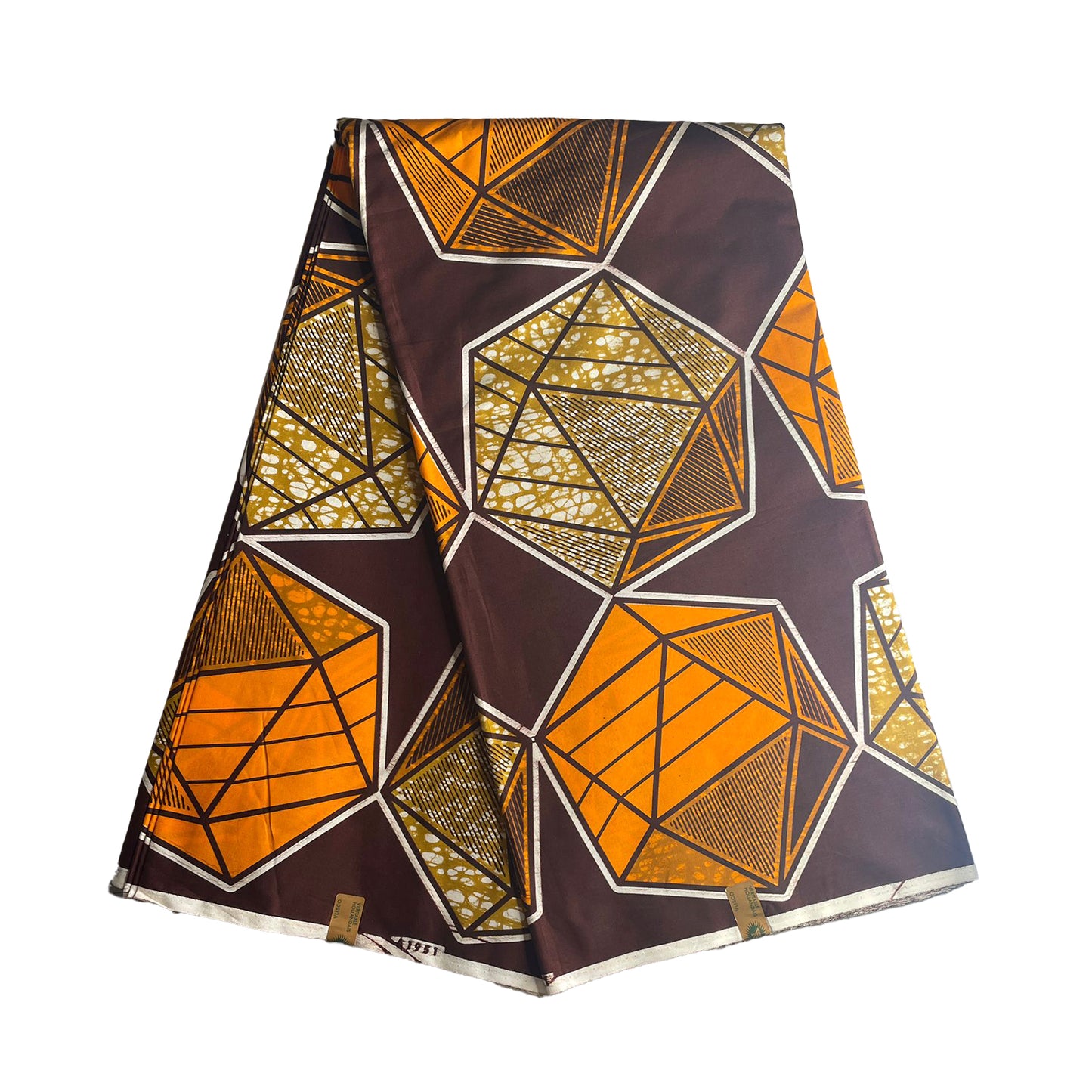 Wax Print Fabric - Senior Hollandais - 100% cotton, 6 yards, 5.486 meters - Pattern#303