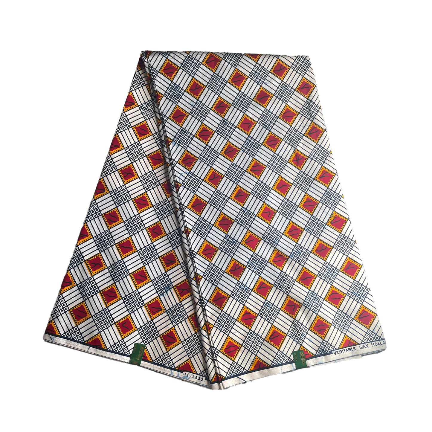 Wax Print Fabric - Senior Hollandais - 100% cotton, 6 yards, 5.486 meters - Pattern#310