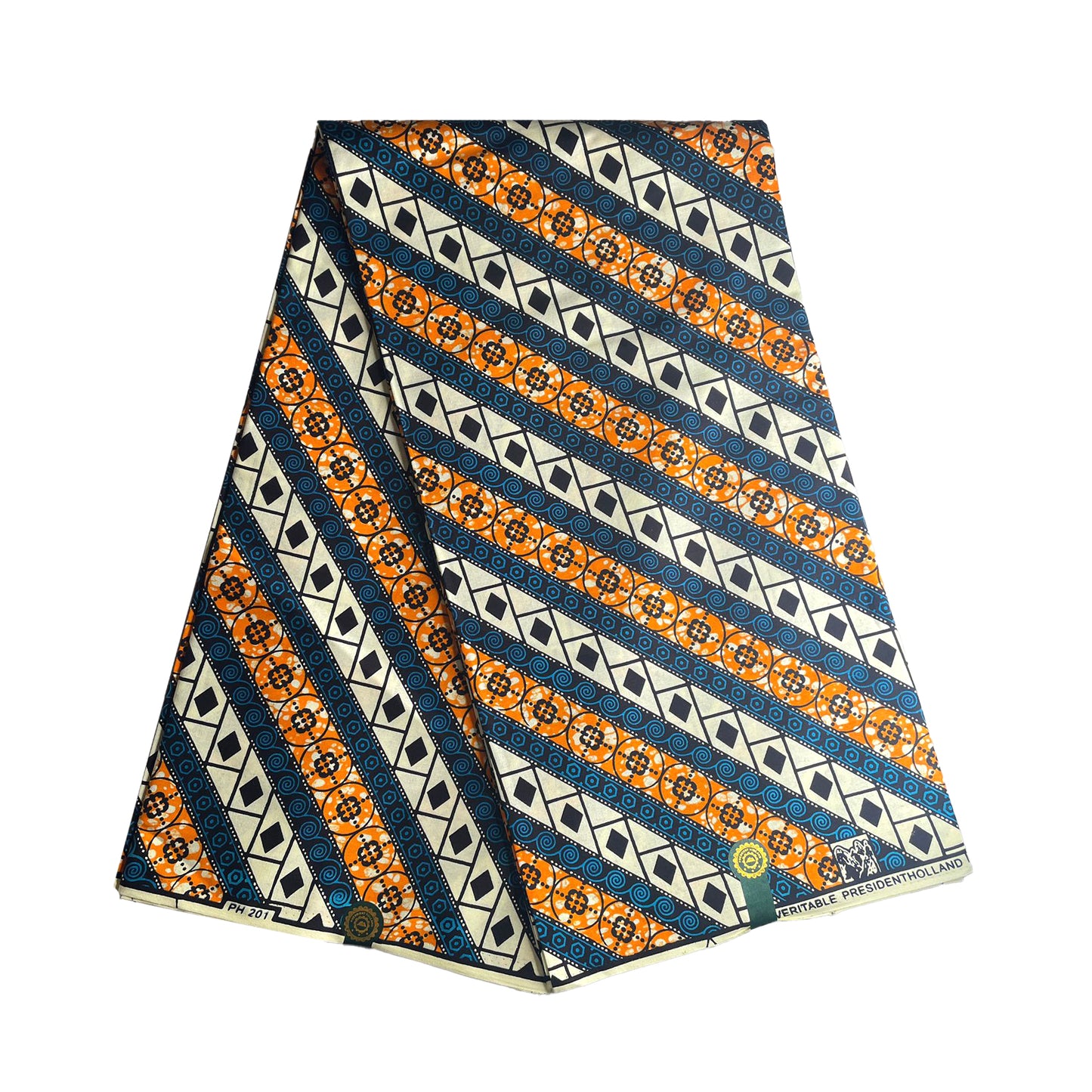 Wax Print Fabric - Senior Hollandais - 100% cotton, 6 yards, 5.486 meters - Pattern#311