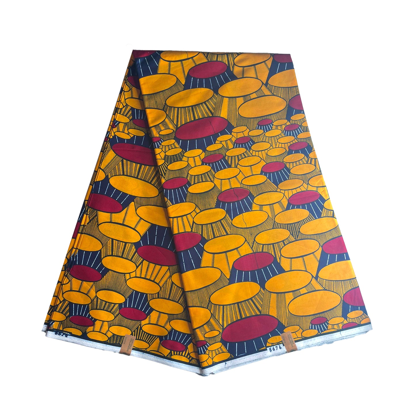 Wax Print Fabric - Senior Hollandais - 100% cotton, 6 yards, 5.486 meters - Pattern#317