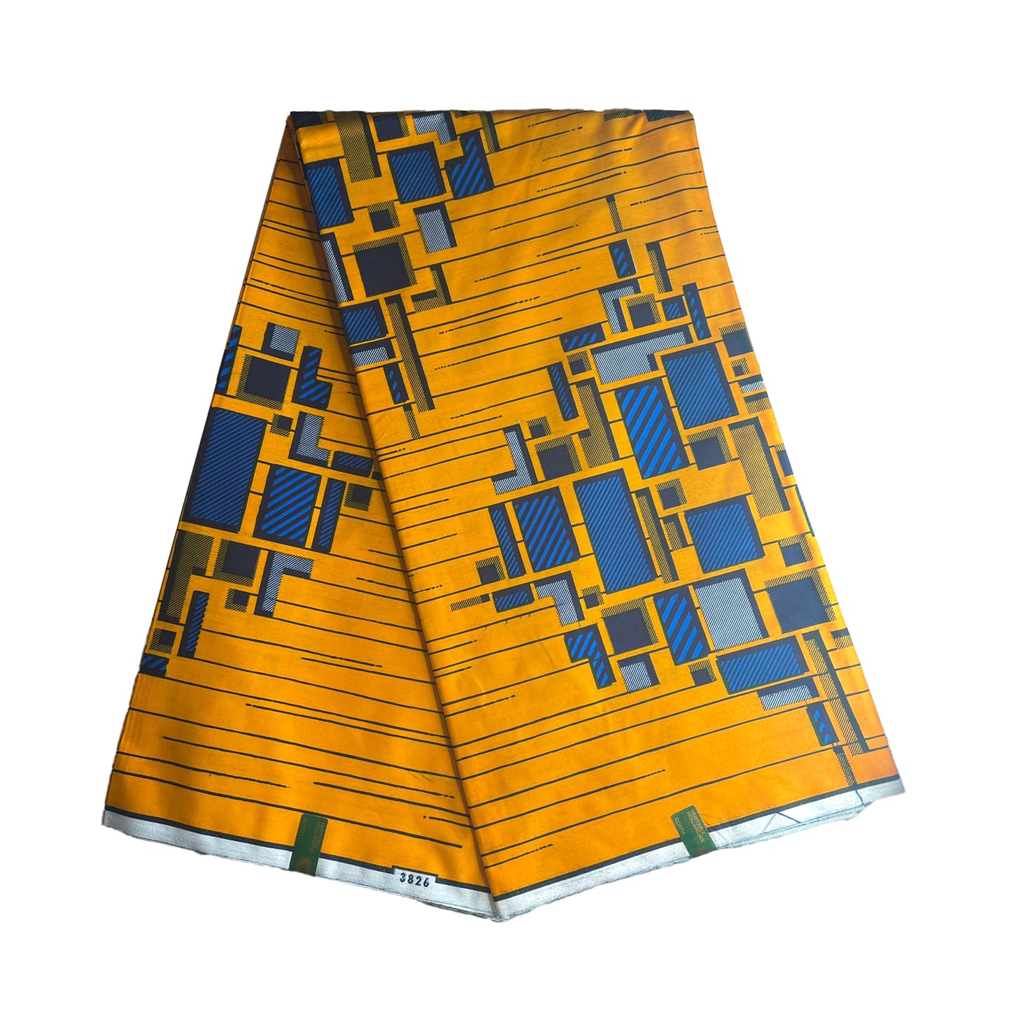 Wax Print Fabric - Senior Hollandais - 100% cotton, 6 yards, 5.486 meters - Pattern#319